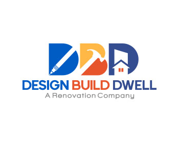 Logo design for a construction company by LogoArena professional logo designers. Submitted for Design/Build/Dwell  or Design.Build.Dwell. or Design Build Dwell logo contest by jctoledo, entry number 10
