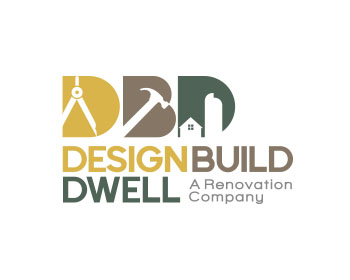 Logo design for a construction company by LogoArena professional logo designers. Submitted for Design/Build/Dwell  or Design.Build.Dwell. or Design Build Dwell logo contest by jctoledo, entry number 83