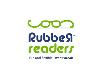 Logo design for a retail company by LogoArena professional logo designers. Submitted for Rubber Readers logo contest by RetroMetro_Steve, entry number 65
