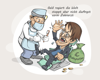 Logo design for a other company by LogoArena professional logo designers. Submitted for Geld regiert die Welt stoppt aber nicht die Angst vorm Zahnarzt logo contest by ToniToni, entry number 8
