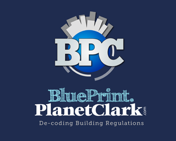 Logo design for a construction company by LogoArena professional logo designers. Submitted for Blueprint.PlanetClark.com logo contest by LCG, entry number 9