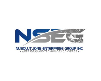 Logo design for a technology company by LogoArena professional logo designers. Submitted for Nusolutuons Enterprise Group Inc. logo contest by dqaminilab, entry number 284