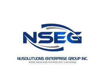Logo design for a technology company by LogoArena professional logo designers. Submitted for Nusolutuons Enterprise Group Inc. logo contest by dqaminilab, entry number 281