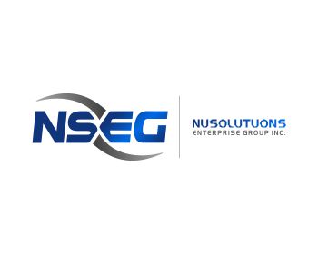 Logo design for a technology company by LogoArena professional logo designers. Submitted for Nusolutuons Enterprise Group Inc. logo contest by dqaminilab, entry number 164
