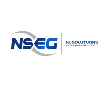 Logo design for a technology company by LogoArena professional logo designers. Submitted for Nusolutuons Enterprise Group Inc. logo contest by dqaminilab, entry number 166