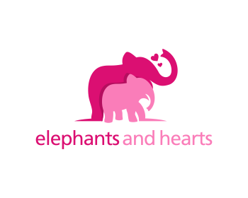 Logo design for a home company by LogoArena professional logo designers. Submitted for elephants and hearts logo contest by Anton_WK, entry number 11