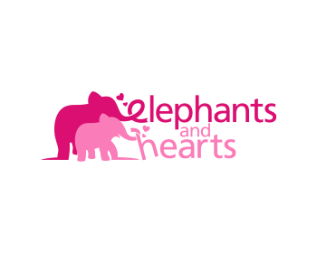 Logo design for a home company by LogoArena professional logo designers. Submitted for elephants and hearts logo contest by Anton_WK, entry number 47