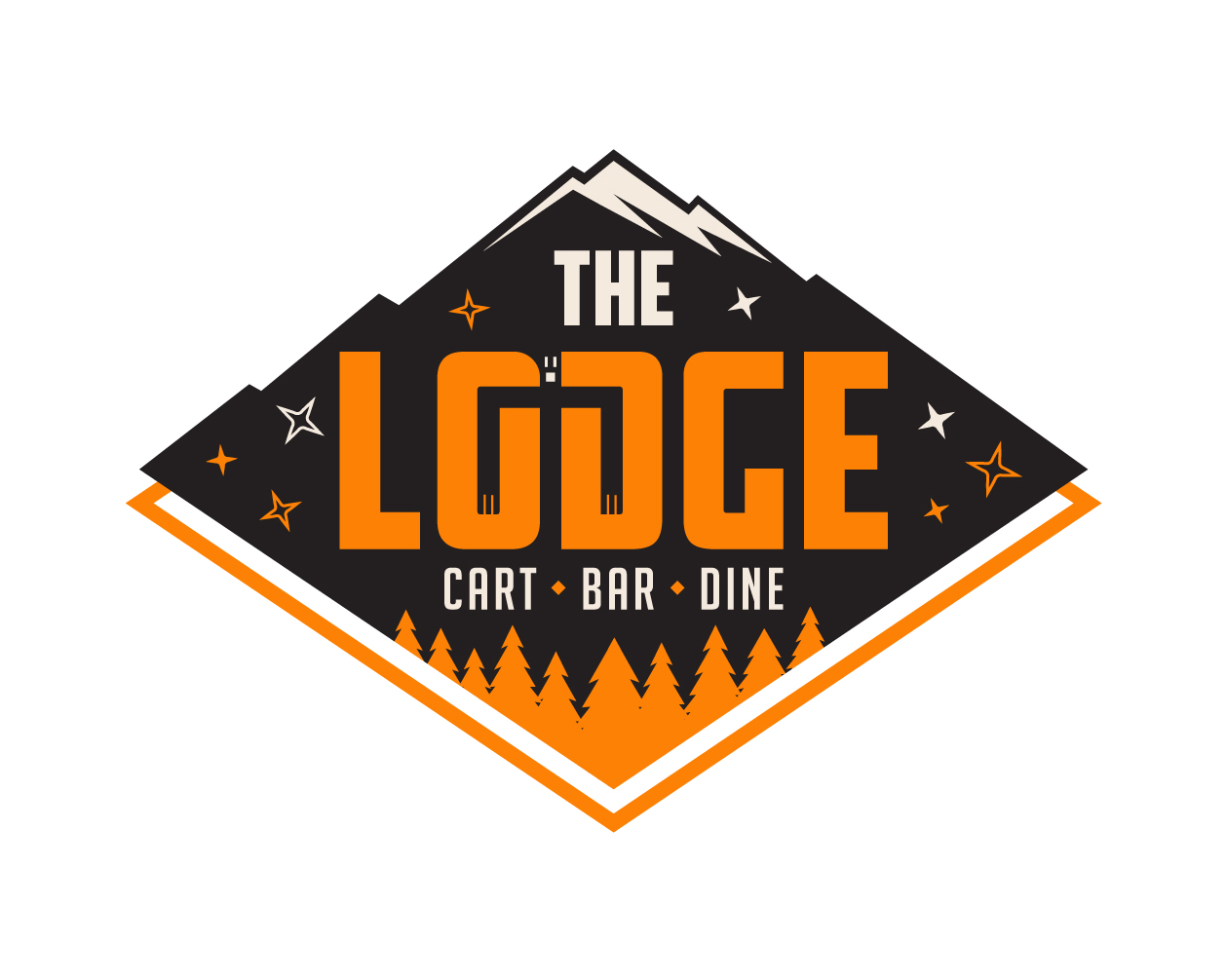 Logo design for a restaurant company by LogoArena professional logo designers. Submitted for The Lodge logo contest by kavi92993, entry number 78