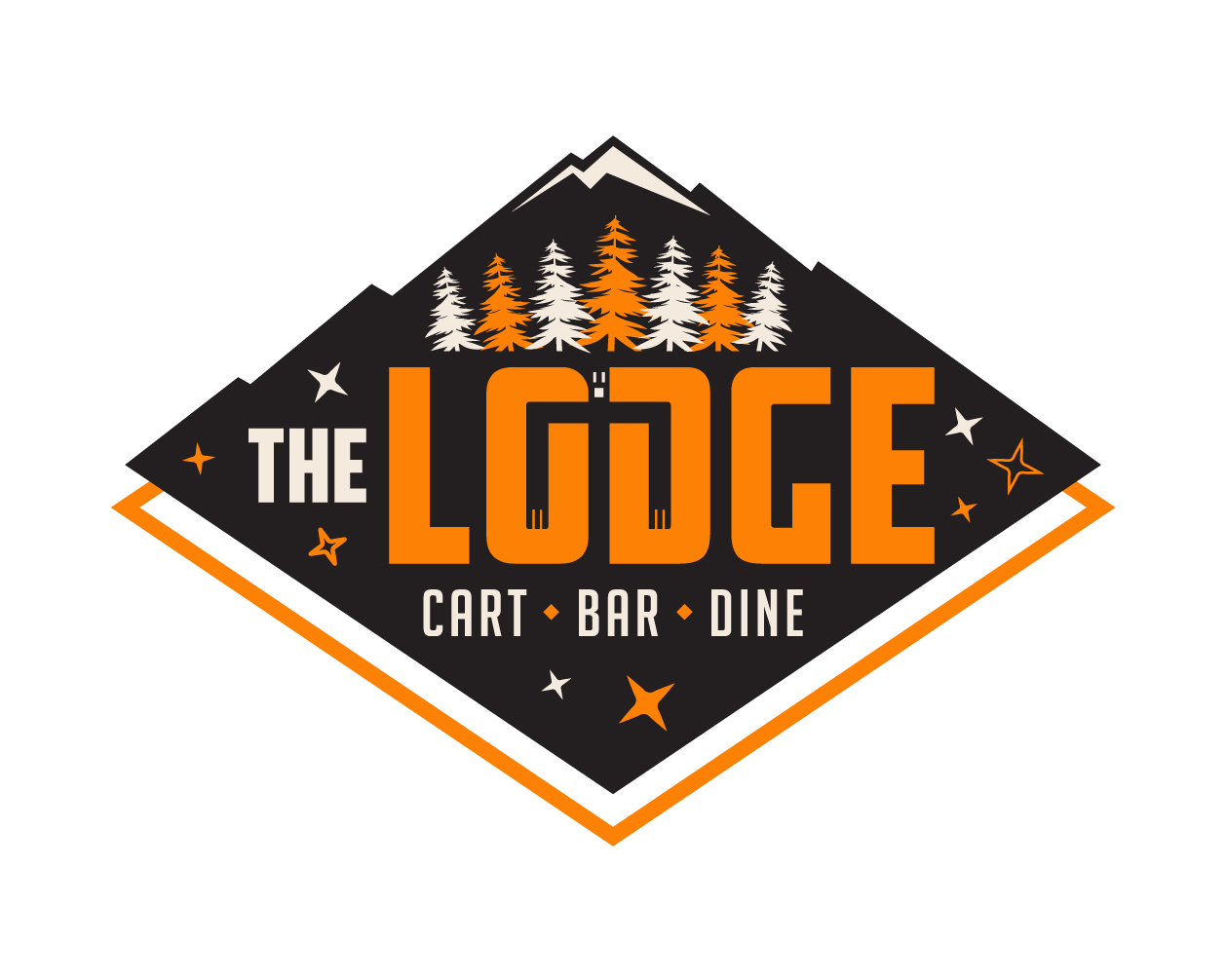 Logo design for a restaurant company by LogoArena professional logo designers. Submitted for The Lodge logo contest by kavi92993, entry number 77