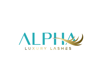 Logo design for a beauty company by LogoArena professional logo designers. Submitted for Alpha Luxury Lashes logo contest by kavi92993, entry number 13