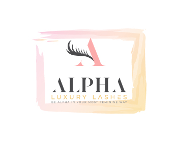 Logo design for a beauty company by LogoArena professional logo designers. Submitted for Alpha Luxury Lashes logo contest by kavi92993, entry number 161