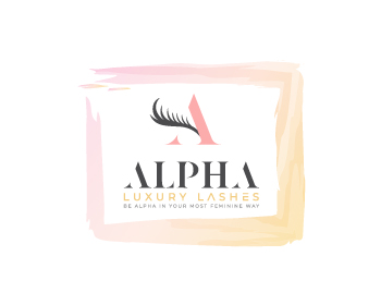 Logo design for a beauty company by LogoArena professional logo designers. Submitted for Alpha Luxury Lashes logo contest by kavi92993, entry number 160