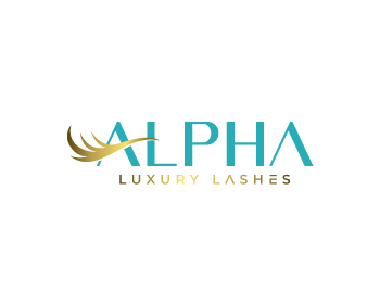 Logo design for a beauty company by LogoArena professional logo designers. Submitted for Alpha Luxury Lashes logo contest by kavi92993, entry number 14