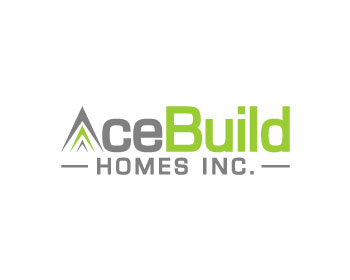 Logo design for a construction company by LogoArena professional logo designers. Submitted for Acebuild Homes Inc. logo contest by Pvnklabs55, entry number 29