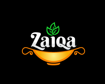 Logo design for a restaurant company by LogoArena professional logo designers. Submitted for Zaiqa logo contest by Azep-Bima, entry number 107
