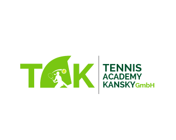 Logo design for a sports company by LogoArena professional logo designers. Submitted for Tennis Academy Kansky GmbH logo contest by Azep-Bima, entry number 121