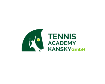 Logo design for a sports company by LogoArena professional logo designers. Submitted for Tennis Academy Kansky GmbH logo contest by Azep-Bima, entry number 119