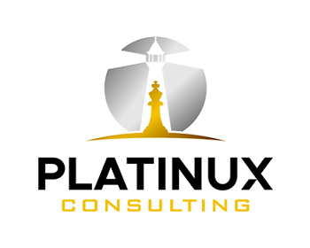 Logo design for a consulting company by LogoArena professional logo designers. Submitted for Platinux  Consulting logo contest by WastuCitra, entry number 216