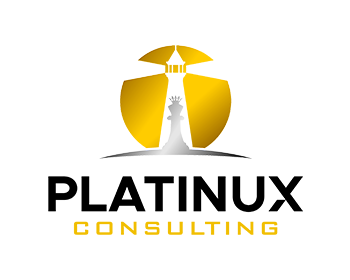 Logo design for a consulting company by LogoArena professional logo designers. Submitted for Platinux  Consulting logo contest by WastuCitra, entry number 265