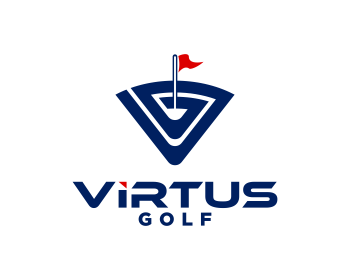 Logo design for a sports company by LogoArena professional logo designers. Submitted for Virtus Golf logo contest by javaz, entry number 31