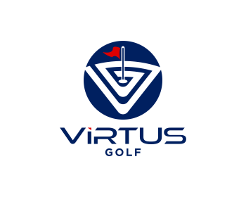Logo design for a sports company by LogoArena professional logo designers. Submitted for Virtus Golf logo contest by javaz, entry number 116