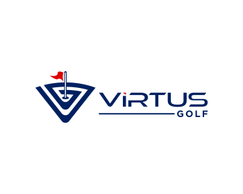 Logo design for a sports company by LogoArena professional logo designers. Submitted for Virtus Golf logo contest by javaz, entry number 113