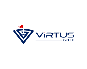 Logo design for a sports company by LogoArena professional logo designers. Submitted for Virtus Golf logo contest by javaz, entry number 158