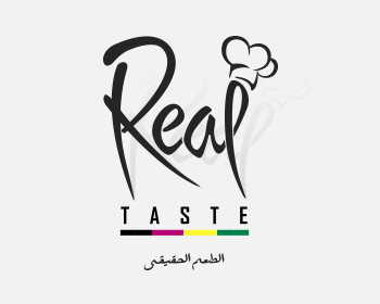 Logo design for a restaurant company by LogoArena professional logo designers. Submitted for Real Taste logo contest by creativeheroes, entry number 49