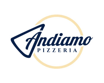 Logo design for a restaurant company by LogoArena professional logo designers. Submitted for Andiamo Pizzeria logo contest by jctoledo, entry number 185