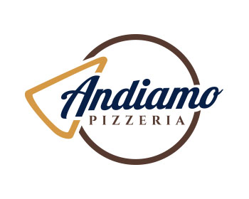 Logo design for a restaurant company by LogoArena professional logo designers. Submitted for Andiamo Pizzeria logo contest by jctoledo, entry number 179