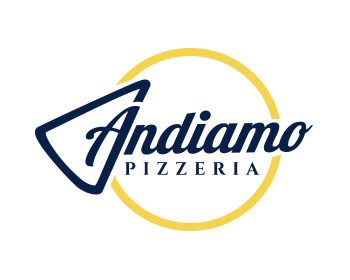 Logo design for a restaurant company by LogoArena professional logo designers. Submitted for Andiamo Pizzeria logo contest by jctoledo, entry number 193