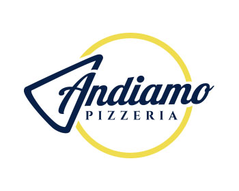 Logo design for a restaurant company by LogoArena professional logo designers. Submitted for Andiamo Pizzeria logo contest by jctoledo, entry number 195