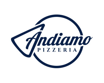 Logo design for a restaurant company by LogoArena professional logo designers. Submitted for Andiamo Pizzeria logo contest by jctoledo, entry number 186