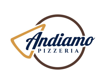 Logo design for a restaurant company by LogoArena professional logo designers. Submitted for Andiamo Pizzeria logo contest by jctoledo, entry number 180