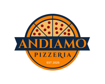 Logo design for a restaurant company by LogoArena professional logo designers. Submitted for Andiamo Pizzeria logo contest by jctoledo, entry number 22