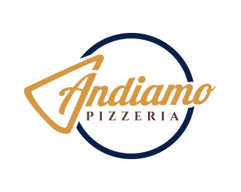 Logo design for a restaurant company by LogoArena professional logo designers. Submitted for Andiamo Pizzeria logo contest by jctoledo, entry number 175