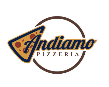 Logo design for a restaurant company by LogoArena professional logo designers. Submitted for Andiamo Pizzeria logo contest by jctoledo, entry number 169