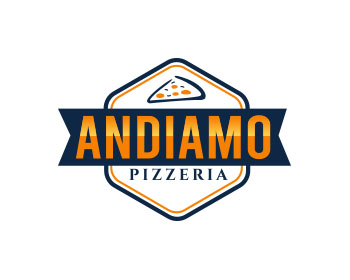 Logo design for a restaurant company by LogoArena professional logo designers. Submitted for Andiamo Pizzeria logo contest by jctoledo, entry number 3