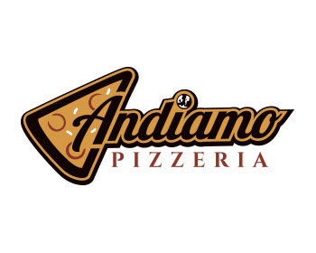 Logo design for a restaurant company by LogoArena professional logo designers. Submitted for Andiamo Pizzeria logo contest by jctoledo, entry number 128