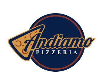 Logo design for a restaurant company by LogoArena professional logo designers. Submitted for Andiamo Pizzeria logo contest by jctoledo, entry number 135