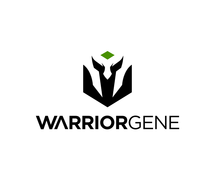 Logo design for a clothing company by LogoArena professional logo designers. Submitted for Warrior Gene logo contest by Jet, entry number 76