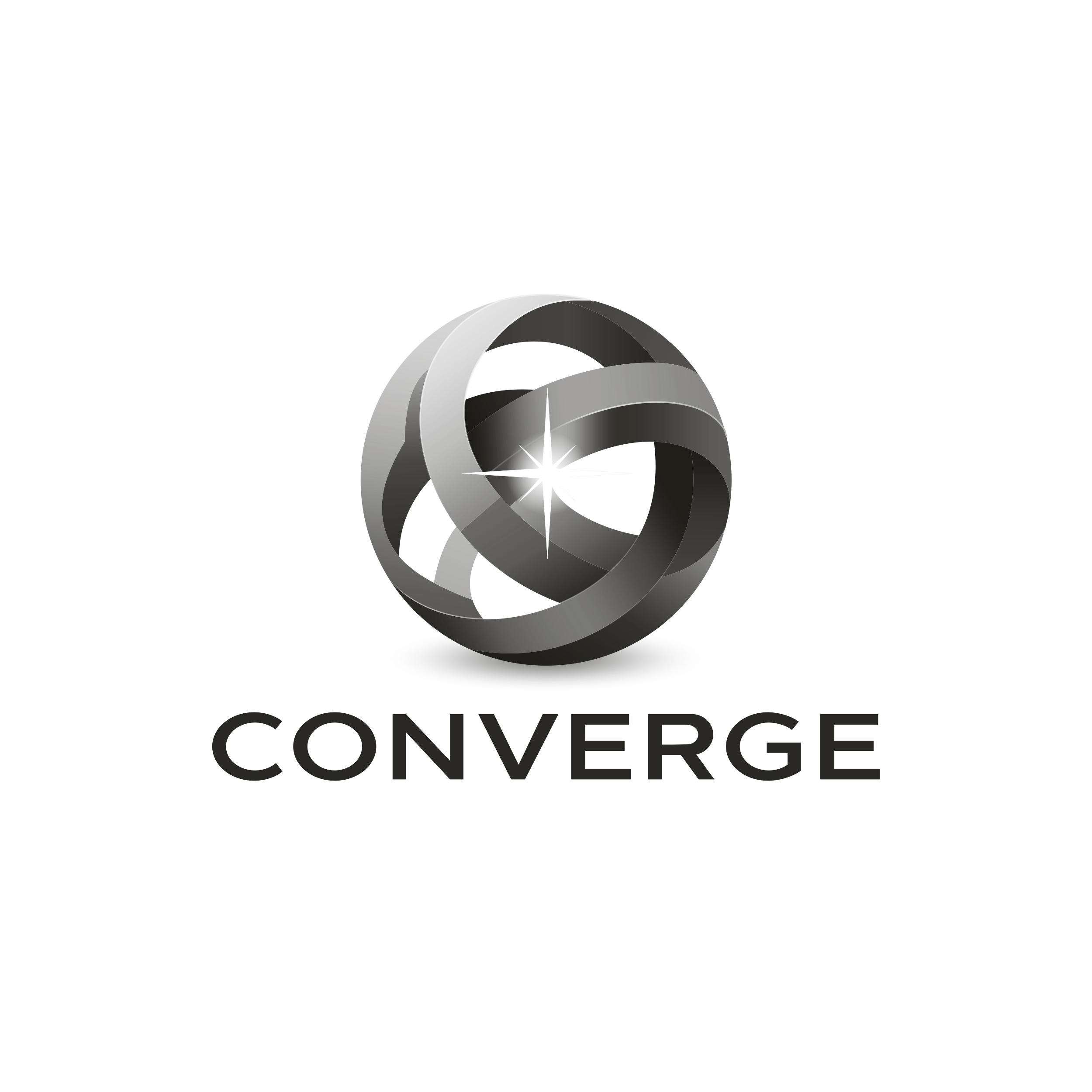 Logo design for a technology company by LogoArena professional logo designers. Submitted for Converge logo contest by MozArt11, entry number 126