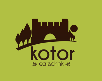 Logo design for a restaurant company by LogoArena professional logo designers. Submitted for Kotor logo contest by adrianus, entry number 31