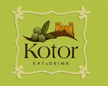 Logo design for a restaurant company by LogoArena professional logo designers. Submitted for Kotor logo contest by adrianus, entry number 102