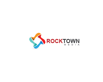 Logo design for a media company by LogoArena professional logo designers. Submitted for Rocktown Media logo contest by luckydesign, entry number 37