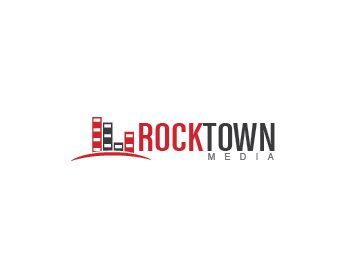 Logo design for a media company by LogoArena professional logo designers. Submitted for Rocktown Media logo contest by luckydesign, entry number 167