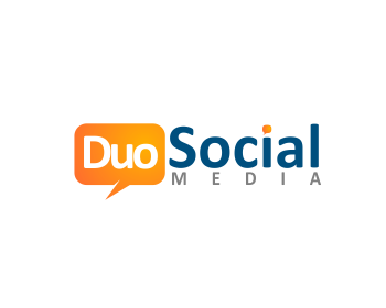Logo design for a media company by LogoArena professional logo designers. Submitted for Duo Social Media logo contest by masjacky, entry number 59