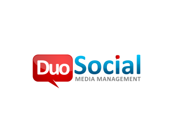 Logo design for a media company by LogoArena professional logo designers. Submitted for Duo Social Media logo contest by masjacky, entry number 117