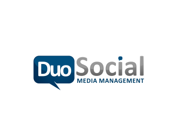 Logo design for a media company by LogoArena professional logo designers. Submitted for Duo Social Media logo contest by masjacky, entry number 118