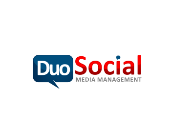 Logo design for a media company by LogoArena professional logo designers. Submitted for Duo Social Media logo contest by masjacky, entry number 119